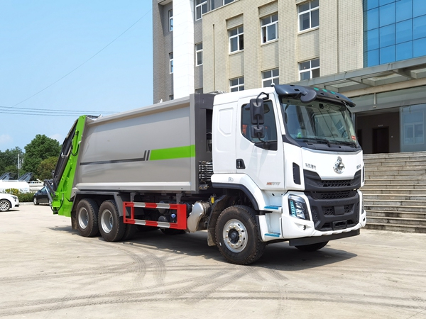 柳汽后双桥压缩式垃圾车