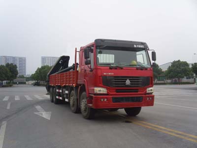 豪泺前四后八随车起重运输车